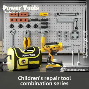 Children's Toolbox Toy Set Pretend Play Electric Drill Baby Repair Station Screwdriver Educational Multifunctional