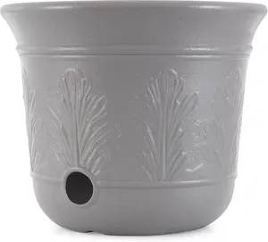 300 Ft Decorative Hose Pot – Heavy Duty 5 Gallon Plastic Holder for Expandable & Lightweight Garden Hoses