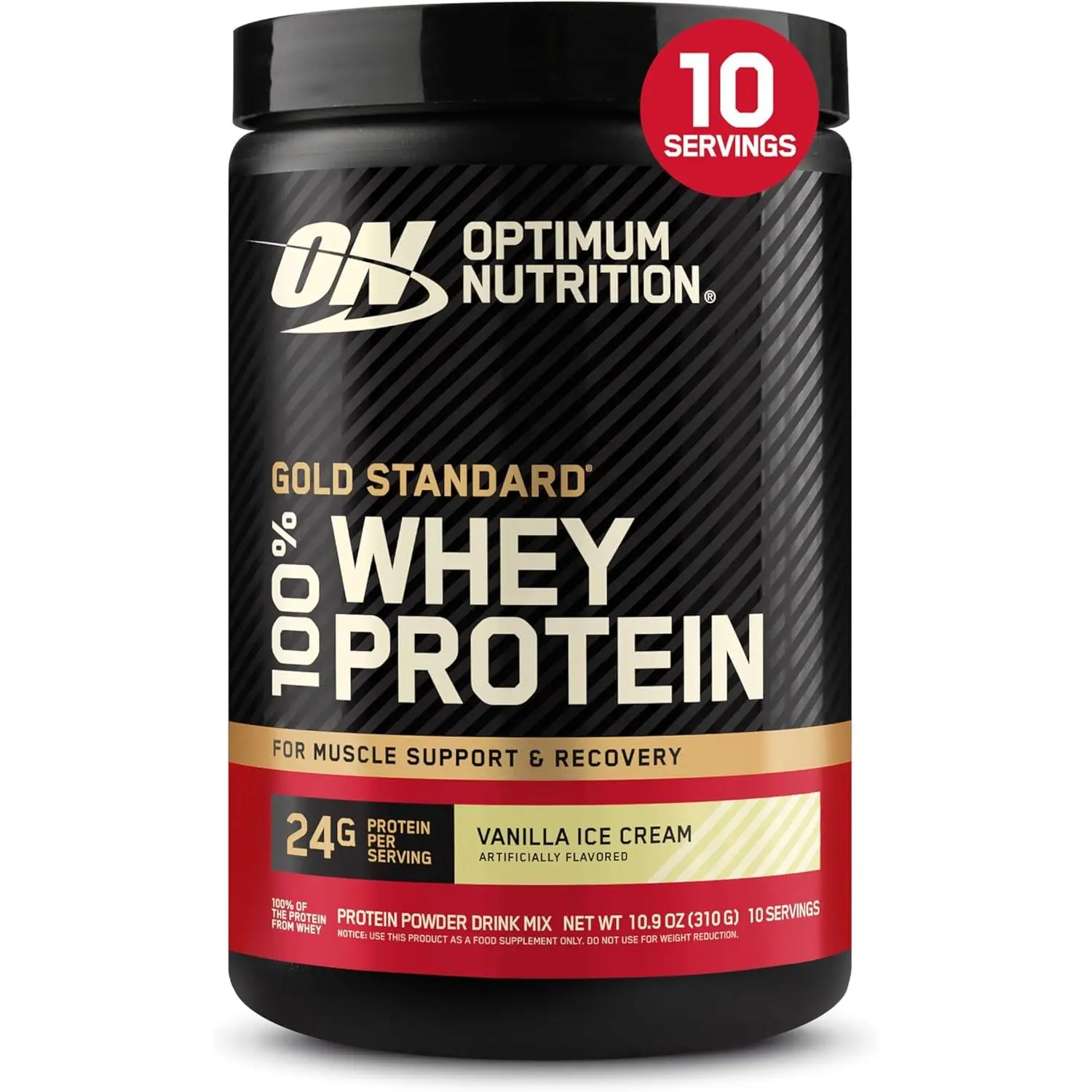 Optimum Nutrition Gold Standard 100% Whey Protein Powder, 0.68 Pound (Pack of 1)