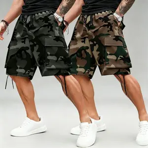 Men’s Plus Size Two-Pack Summer Camouflage Cargo Shorts — Casual Plus Size Shorts