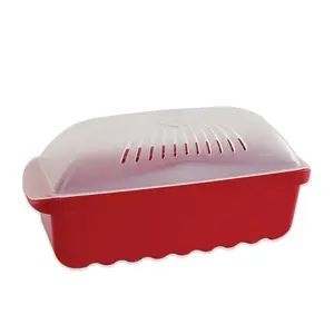 Nordic Ware Microwave Pasta Cooker with Lid 9 Cup | Fast Easy Microwave Pasta Maker with Built-In Strainer Dishwasher Safe