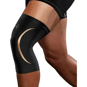 Tommie Copper Knee Compression Sleeve (S\/M, Black), 15-20 mmHg, 4D Stretch & Non-Slip Fit for Targeted Support, Patented Copper Znergy Fabric, Anti-Odor Benefits, Breathable Design