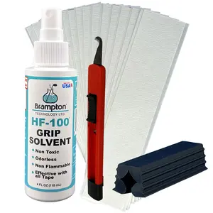 Brampton Premium Grip Kit - Golf Club Regripping Kit - Includes: Golf Grip Solvent (4oz), 15 Golf Grip Tape Strips, Vise Clamp, Hook Knife