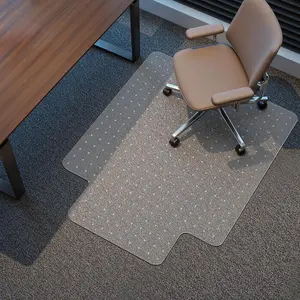 Office Chair Mat for Carpet, 45x53 Clear Heavy Duty  Chair Mat with Lip, Under Desk Protector Carpeted Floors Mat, Easy Chair Movement,Ship Flat