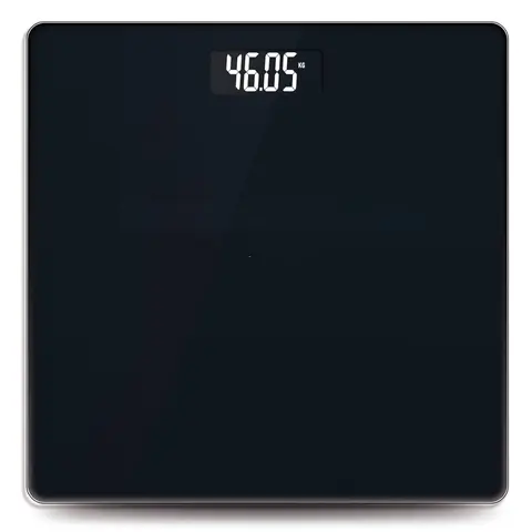 Digital Bathroom Scale for Body Weight Loss Watchers Electri Scales, 50g/0.1lb Discrepancy,  2*AAA Batteries Included, 330lb/150kg, Black Healthcare