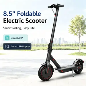 Electric Commuter Scooter for Adults – 8.5" Solid Tires, 350W Motor, 19MPH Top Speed & Long-Range Battery, Dual Braking System, Smart App Connectivity