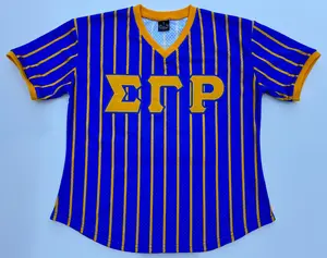 Sigma Gamma Rho Pinstripe Baseball Jersey Sigma Gamma Rho Pinstripe Baseball Jersey