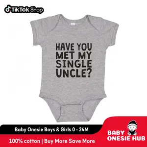 Have You Met My Single Uncle Onesie, Funny Baby Onesie, Newborn Gift Baby Bodysuit, Cotton Baby Clothes