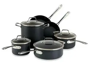 All-Clad B1 Hard Anodized Non-Stick Induction Aluminum 10-Piece Cookware Set