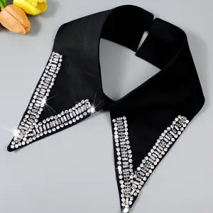 Elegant Handmade Crystal Collar – Premium Shiny Detachable Design, Vintage Chic, Comfortable & Versatile Accessory For Women All Seasons