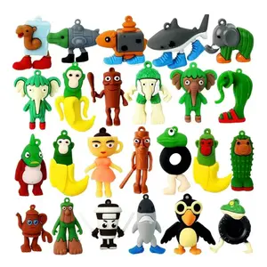 24pcs Tralalero Tralala Action Figure Toys,Meme Shark Figures Toys 2.5in,Funny Animals,Unique Key Chain,Decorations Gifts for Fans Office Room Figurine Decor