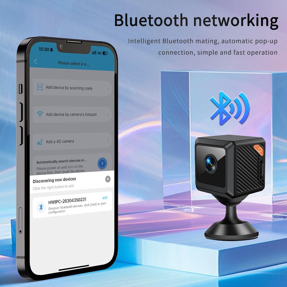 W02 1080P Mini Wireless Indoor Home Security Camera WiFi Pet Camera Baby Monitor Motion Detection Smart Alerts Infrared Night Vision Cloud SD Card Storage App Control Recording Surveillance with