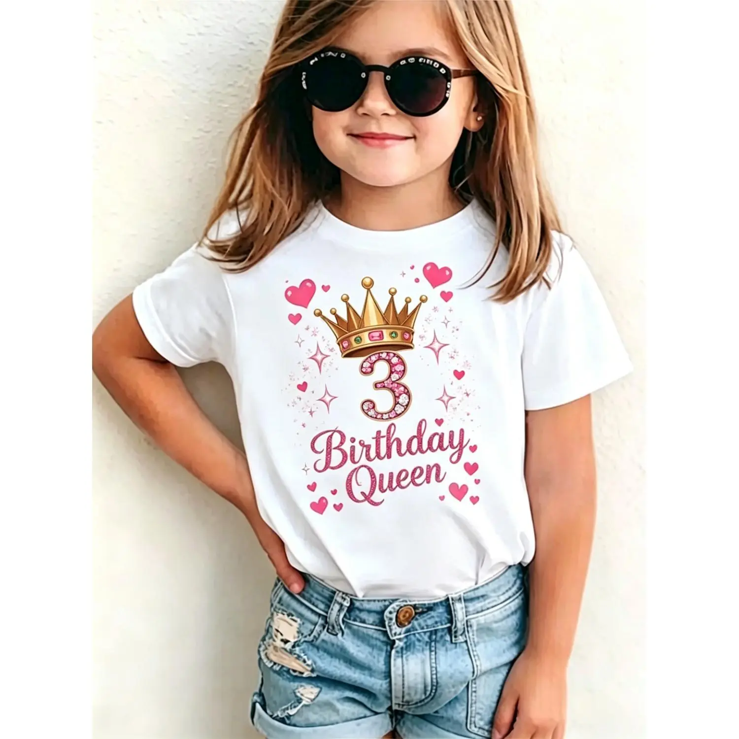 Soft Knit Girl Birthday TShirt Perfect for Celebrations and Everyday Summer Wear Ideal Birthday Gift for Girls Featuring Meaningful Design