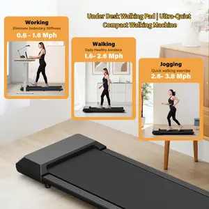 Under-desk treadmill, ultra-thin silent flat walking machine, remote-controlled home walking machine, lightweight walking machine for small apartments and offices