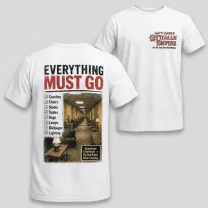 Cap'n Clark's Ottoman Empire Two Sides Shirt, Everything Must Go, Analog Horror, Retro Novelty Shirt, Unisex Short Sleeve Tee, Casual Clothing Crewneck Tee