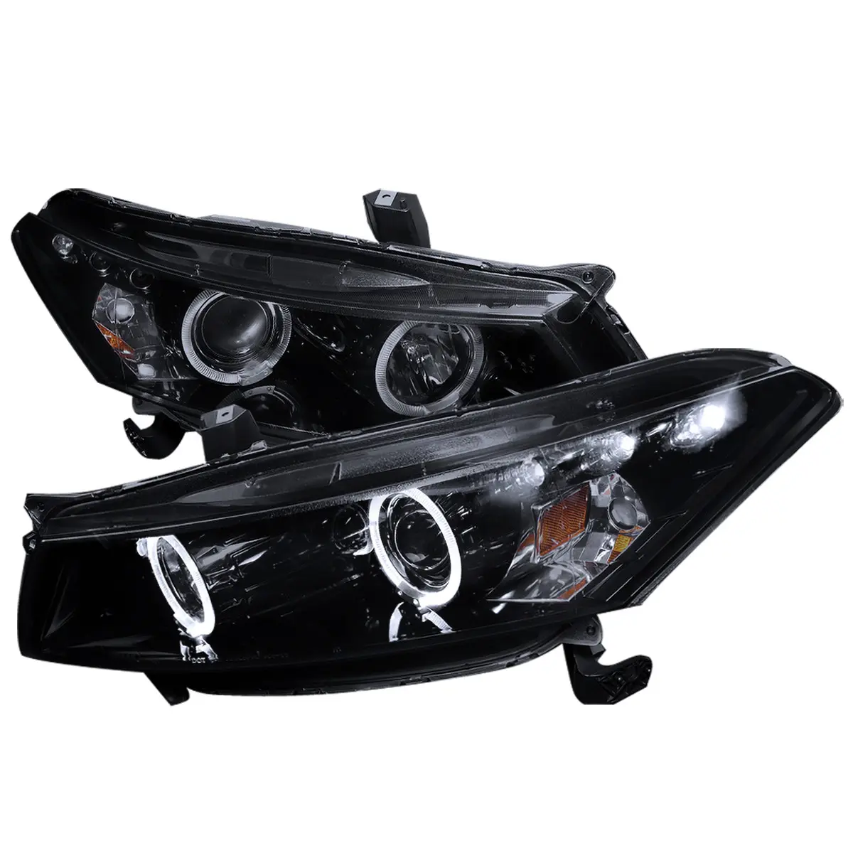 2008-2012 Accord Coupe Dual Halo Projector Headlights (Glossy Black Housing/Smoke Lens) 2008-2012 Accord Coupe Dual Halo Projector Headlights (Glossy Black Housing/Smoke Lens)