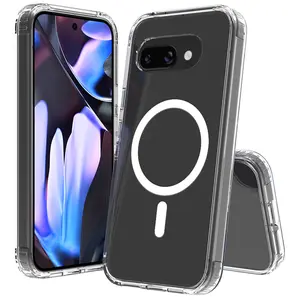 For Google Pixel 9a (2025) Hybrid Shockproof Clear Slim Acrylic Case with MagSafe
