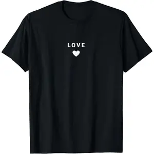 Love Minimalist Heart T-Shirt