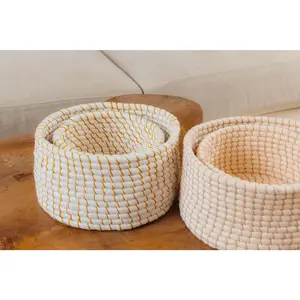 Cotton Stacking Baskets