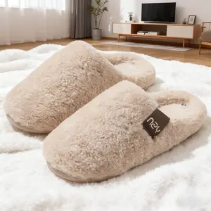 Women's Warm Memory Foam Slippers with Anti-Skid Rubber Sole for Indoor & Outdoor Use Comfy House Slippers with Round Toe Design