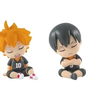 Haikyu Shoulder Lean Fig Blind Box Toy Kageyama Tobio Kozume Kenma Action Figures Model Toy Cute Doll Ornament Kids Gifts