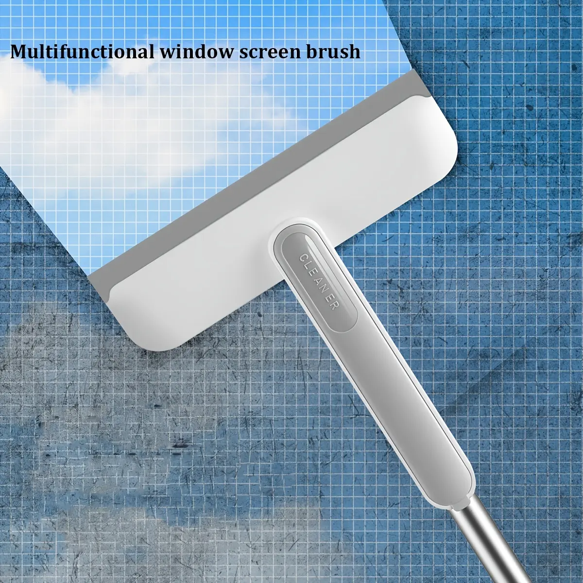 1pc Multifunctional Window Screen Brush, Three-in-one Multifunctional Cleaning Tool, Wash Window Mesh Cleaning Brush, Glass Cleaning Scraping Household Crevices, Cleaning Tools