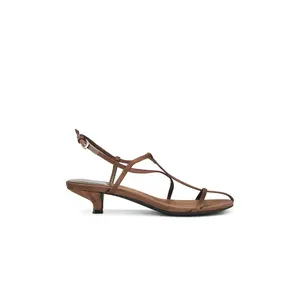 Jeffrey Campbell Trawl-MD Sandal in Espresso Satin