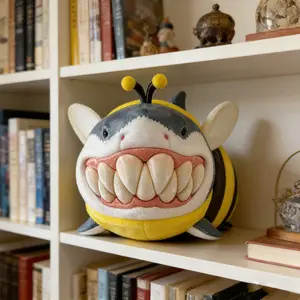 Cute Shark Resin Sculpture, Creative Joke Animal Statue for Home, Suitable for Living Room, Small Decorative Piece on Table