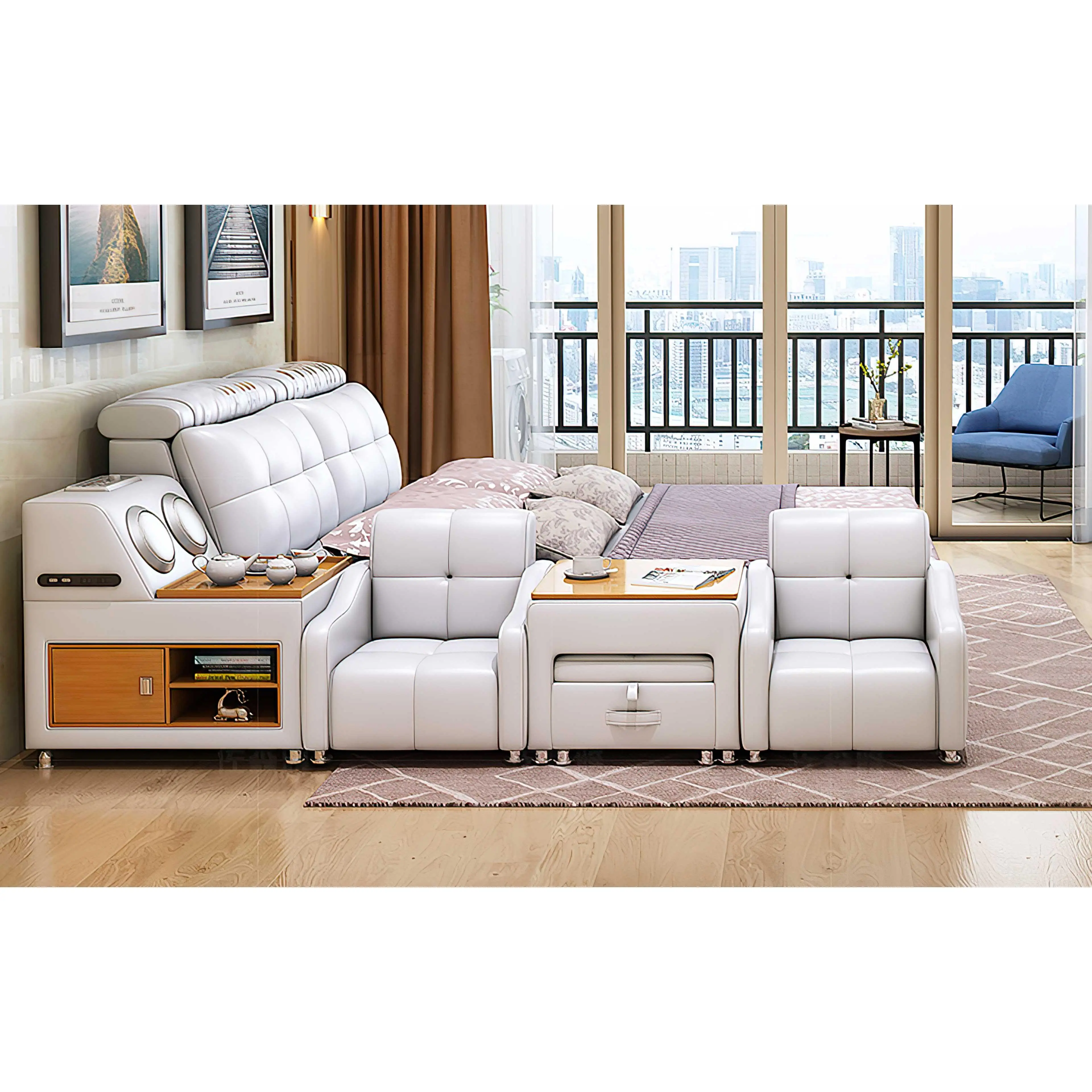 Lucinda Modular Modern Multifunctional Smart Bed Lucinda Modular Modern Multifunctional Smart Bed