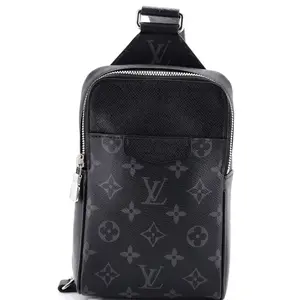 Pre-owned Louis Vuitton Canvas Coated, Leather Backpacks Outdoor Slingbag Monogram Taigarama by Rebag