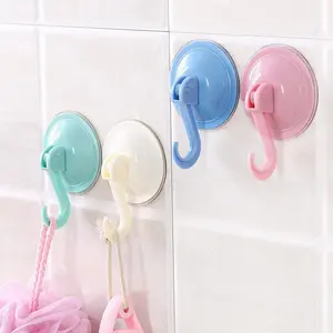 Suction Cup Hook, Bathroom Strong Power Hooks Hanger, Towel Hook, Shower Suction Cup Hook for Wall, Door, Glass, Window, Bathroom Organizers & Storage, Home Organizer Hook