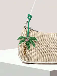 Summer shell beaded fashion exquisite pendant, niche simple versatile woven stereo shell commuter pendant, dreamy versatile small items, suitable for daily travel bags pendant,  small gifts and so on, Weaving Accessory