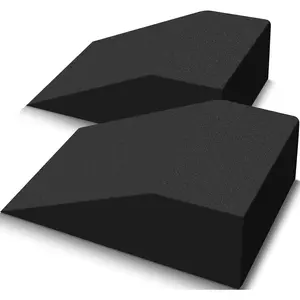 2 Pack Squat Wedge, Supportive Foot Wrist Exercise Wedge for Squat, Yoga, Pushup, Balance, Stretch, Strength, Pilates, Plank, Physical Therapy EVA Riser Block for Men & Women
