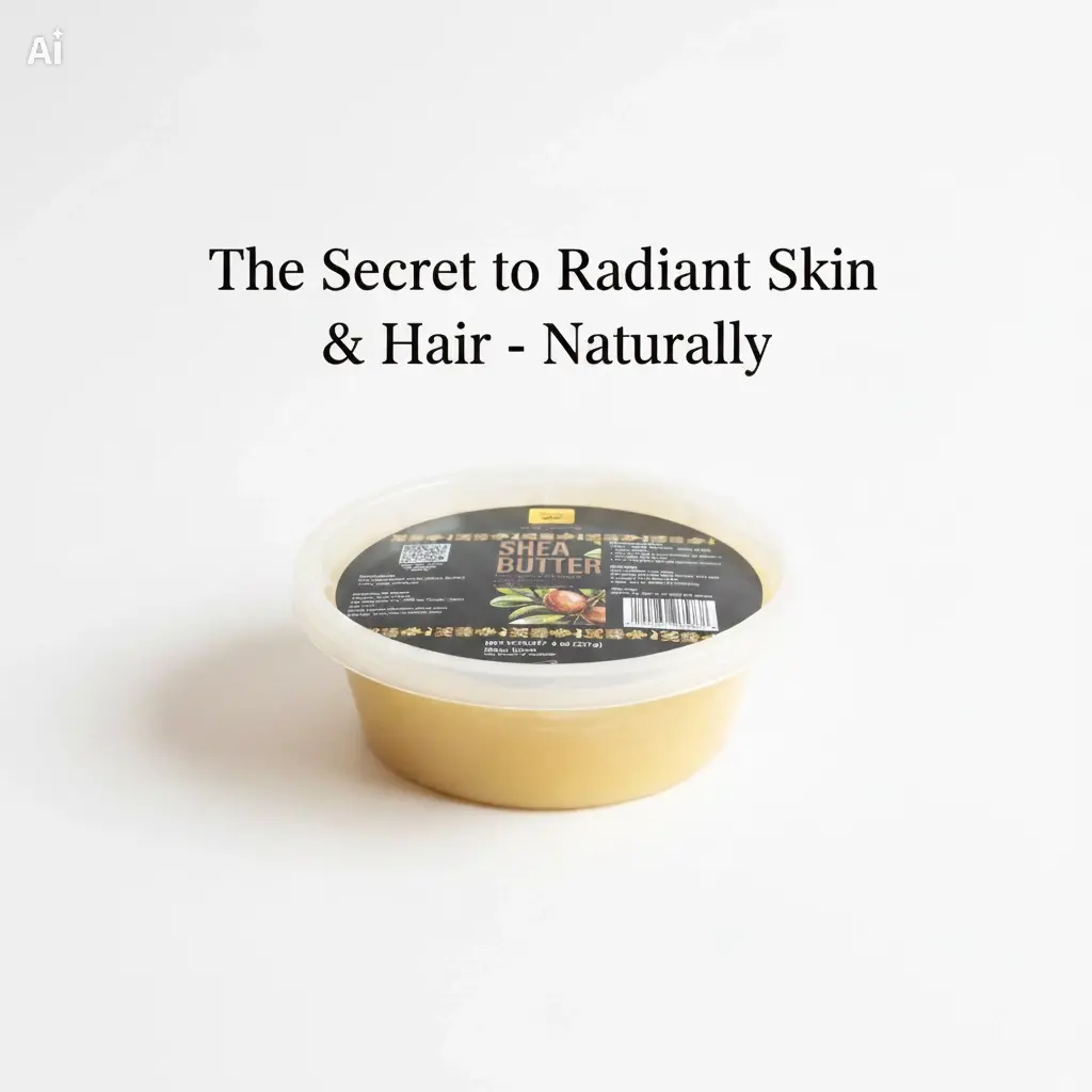 Trans-Vitro US Raw Ivory Shea Butter - 100% Natural, Fragrance-Free, Hydrating All-Purpose Body Moisturizer for Dry Skin Types, Single Item, 24-Month Shelf Life