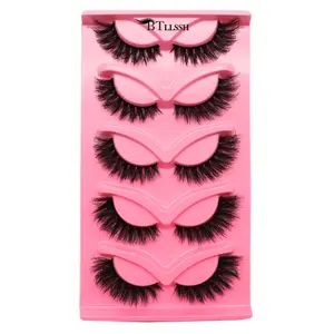 Fluffy False Eyelashes, Wispy Faux Cluster Lashes, Wispy Eyelash Clusters, Natural Curling Eye Makeup Strip Lashes, Volumized Lash Extensions for Eye Makeup Enhancement, Cosmetic Products, Christmas Gift