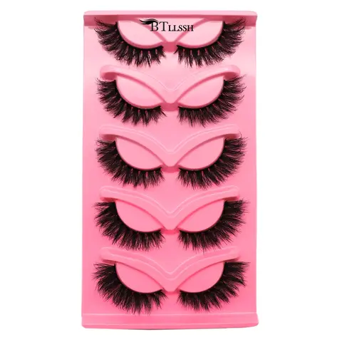 Fluffy False Eyelashes, Voluminous False Eyelashes, Wispy Faux Cluster Lashes, Natural Curling Eye Makeup Strip Lashes, Volumized Lash Extensions, Christmas Gift, False Eyelashes Set, Wispy Volume Set