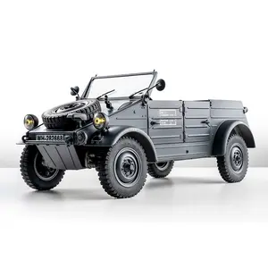 FMS RocHobby 1/12 RC Crawler Kubelwagen Type 82 Model Car RC Car 8Km/h Hobby RC Crawler RC Cars Remote Control Car Nostalgia with LED Lights for Adults