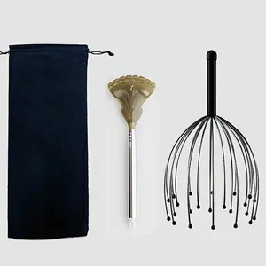 3-Piece Massage Tool Set, Body Care, Includes 16-Finger Massager, Extendable Back Scratcher, Long Handle Licker, Perfect Gift for Home, Office, Friends