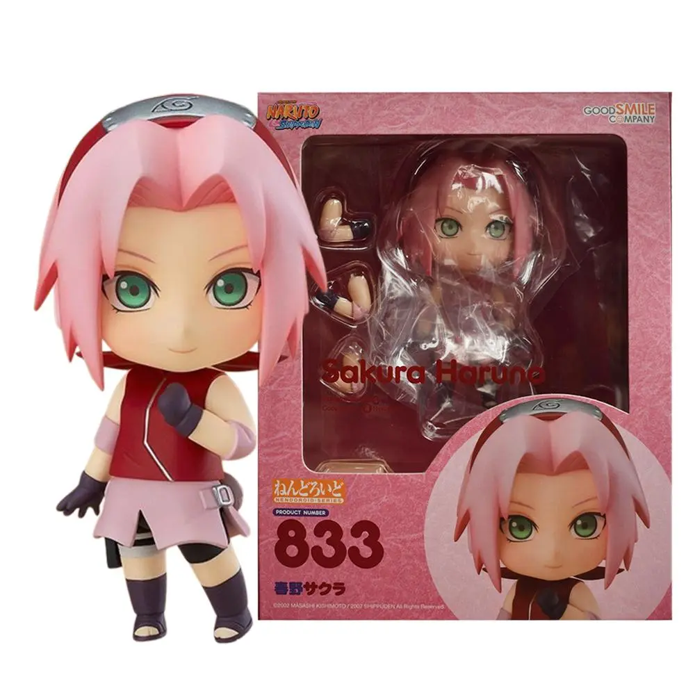 10CM Anime Naruto Shippuuden Kyuubi Haruno Sakura Figure (#872) Action Figure Model Sasuke Toy Gift Collection Doll Kakashi, Figurine Collectibles, Anime Figures