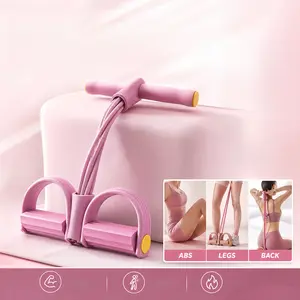 Multifunction Pedal Resistance Band LightweightPortable Elastic Pull Rope for Home Gym Office &Outdoor Full Body Workout Sit-up Yoga AbdominalTraining Exercise Band with Resistance Rope YogaEnthusiast Adjustable Training Bench Set