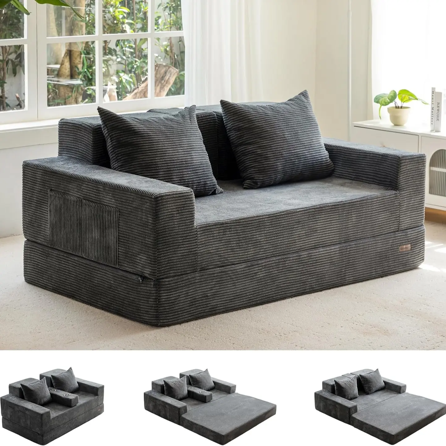Dark Grey-Loveseat