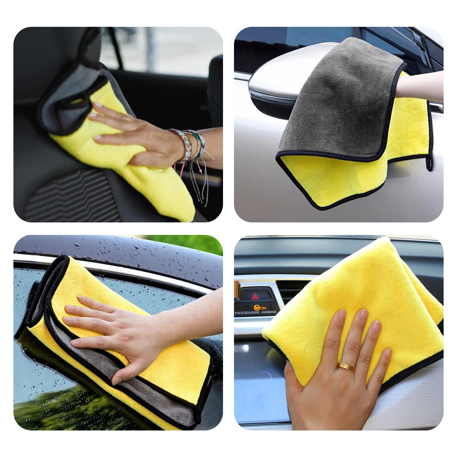 Microfiber Car Towels: Ultra-Absorbent, Lint & Scratch Free Detailing Cloths for Auto & Home Cleaning.
