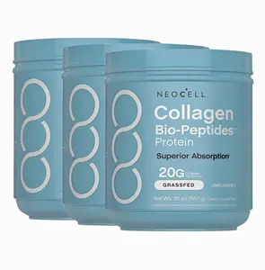 3 Pack NeoCell Collagen Peptides Powder 20oz - Grassfed Protein Supplement DK- Advanced with 18 Essential Amino Acids
