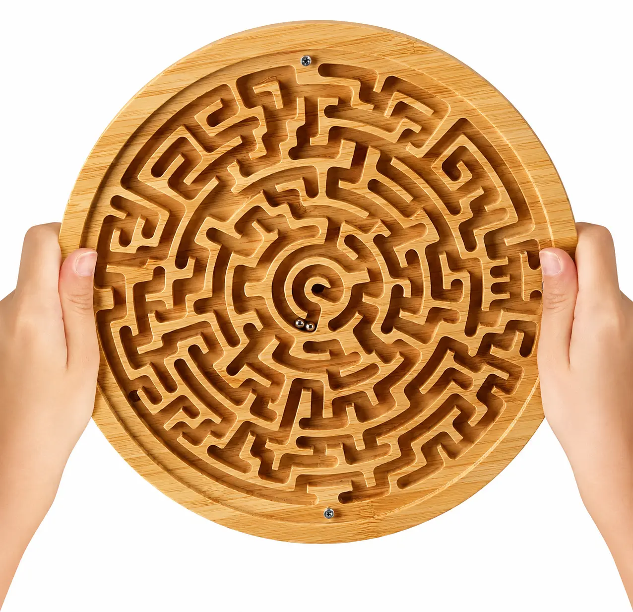 Wooden Maze Board Game - 4-6 Years Kids' Patience & Concentration Building Toy with Maze Pathways, Hands-On Challenge, Mental Agility Sharpening, Balance Board & Over 3 Lives, Engaging Puzzle Play