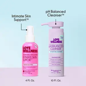 Love Wellness Intimate Skin Support x pH Balanced Cleanser Bundle Love Wellness Intimate Skin Support x pH Balanced Cleanser Bundle