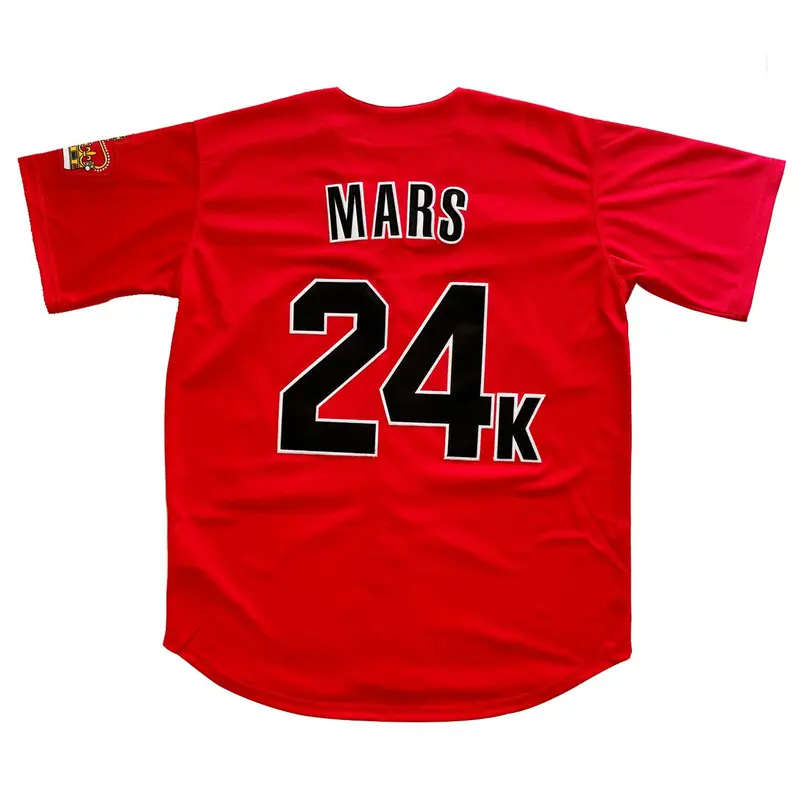 Men's Oversized Mesh Baseball Jersey, 24 Karat Mars Hooligans