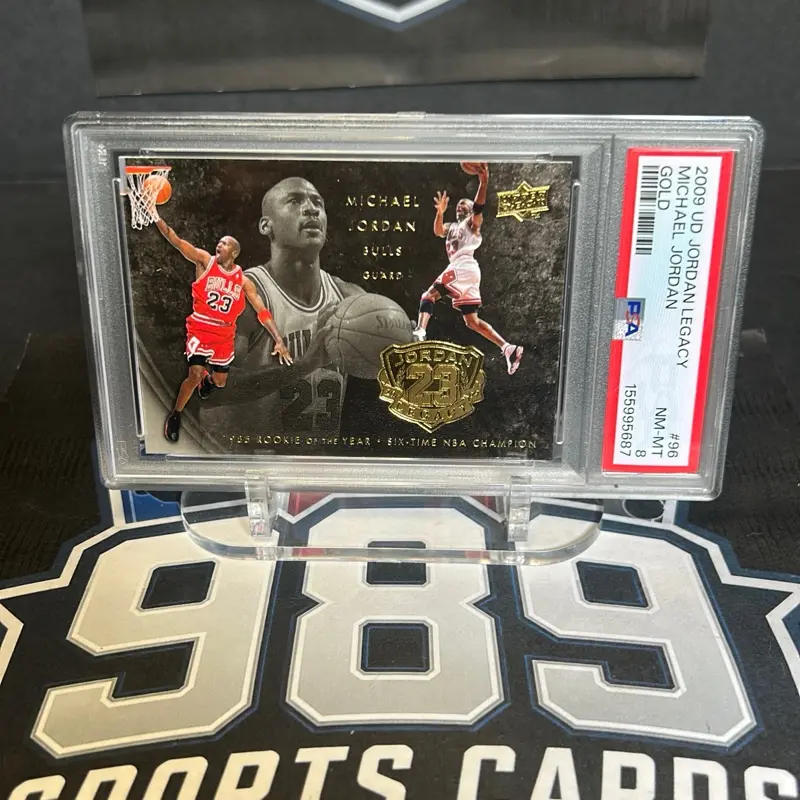 2009-10 Upper Deck Michael Jordan Legacy Hall of Fame Edition Gold #96 PSA 8