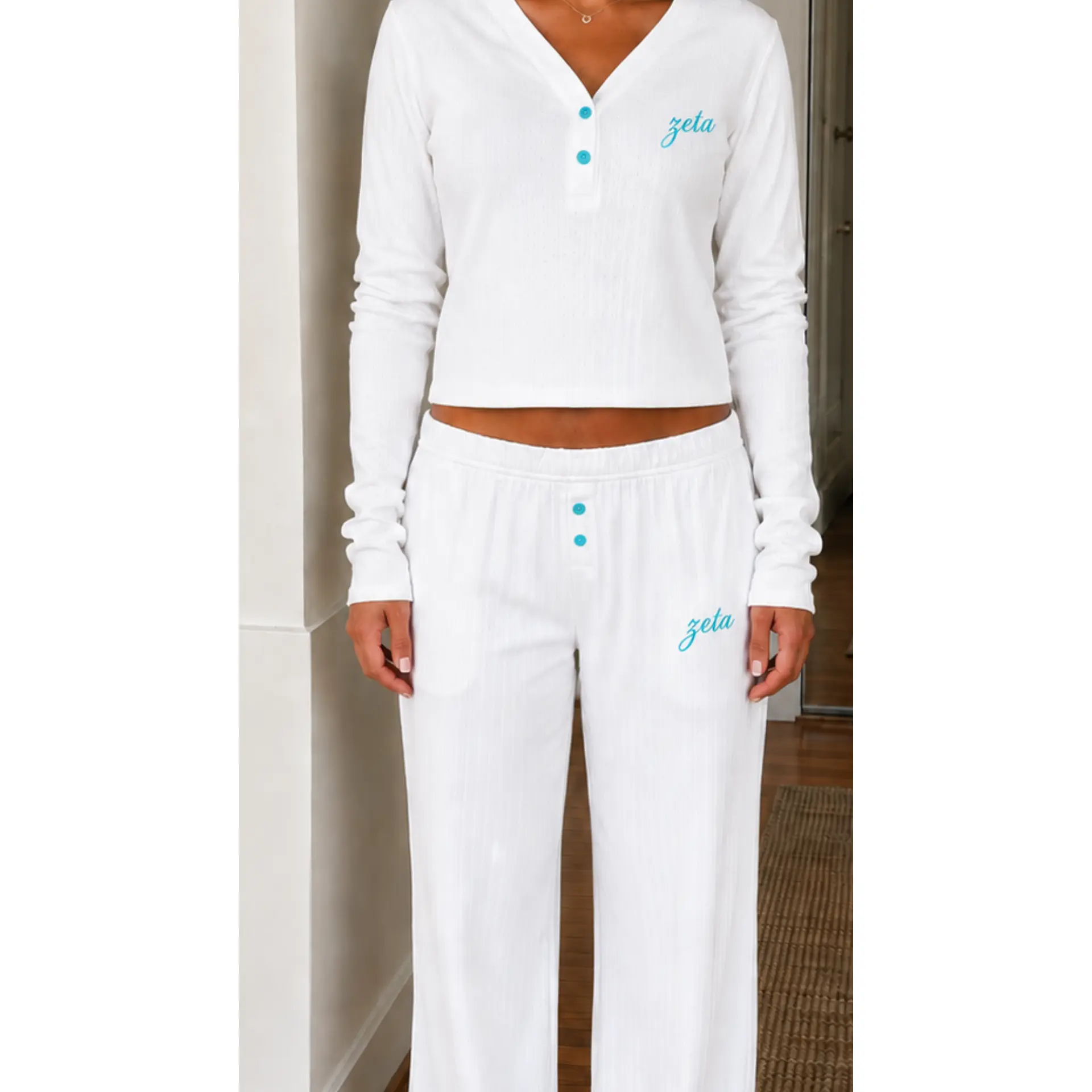 ZETA pointelle pajama set