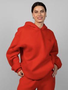 Comfrt | Love Hoodie | Oversized Embroidered Heart Sweatshirts Kangaroo Pocket
