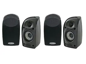 Polk Audio Blackstone TL1 Satellite Speaker (2 Pairs - 4 Speakers, Black) Digital Port Subwoofer Smartphone Mount